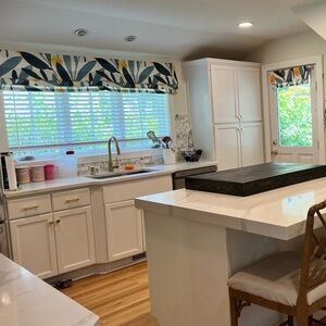 Teal Mustard Faux Roman Shade Valance Set Botanical Rod Pocket Window Treatment